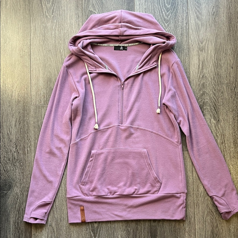 AMPERSAND AVE Lavender Pullover Hoodie